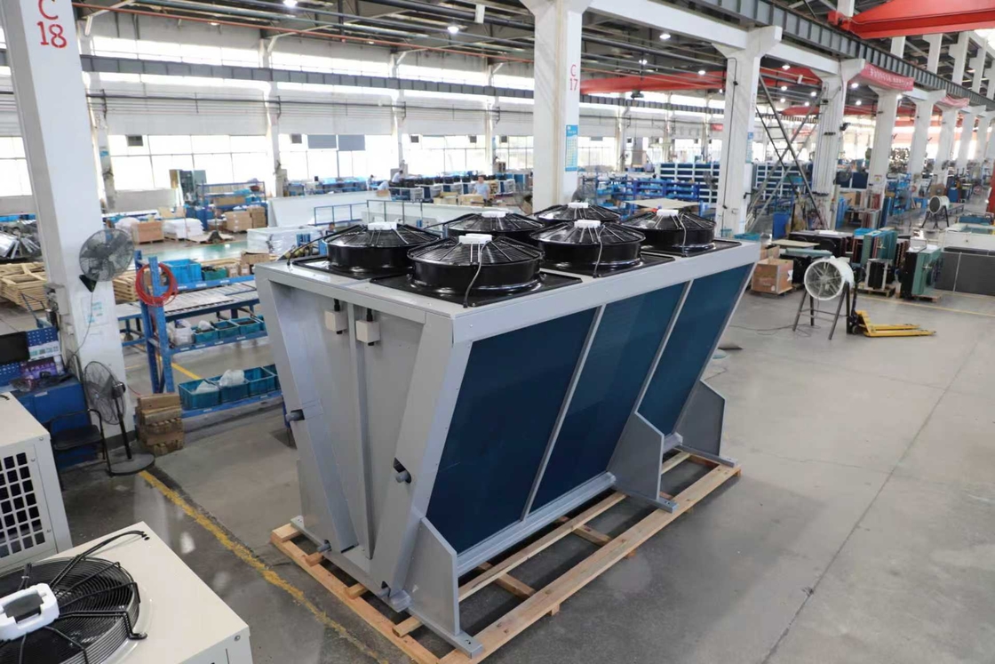 V-type Cold Room Condenser with 32bar Test Pressure 1-Year Warranty and Professional 30-Year Experience